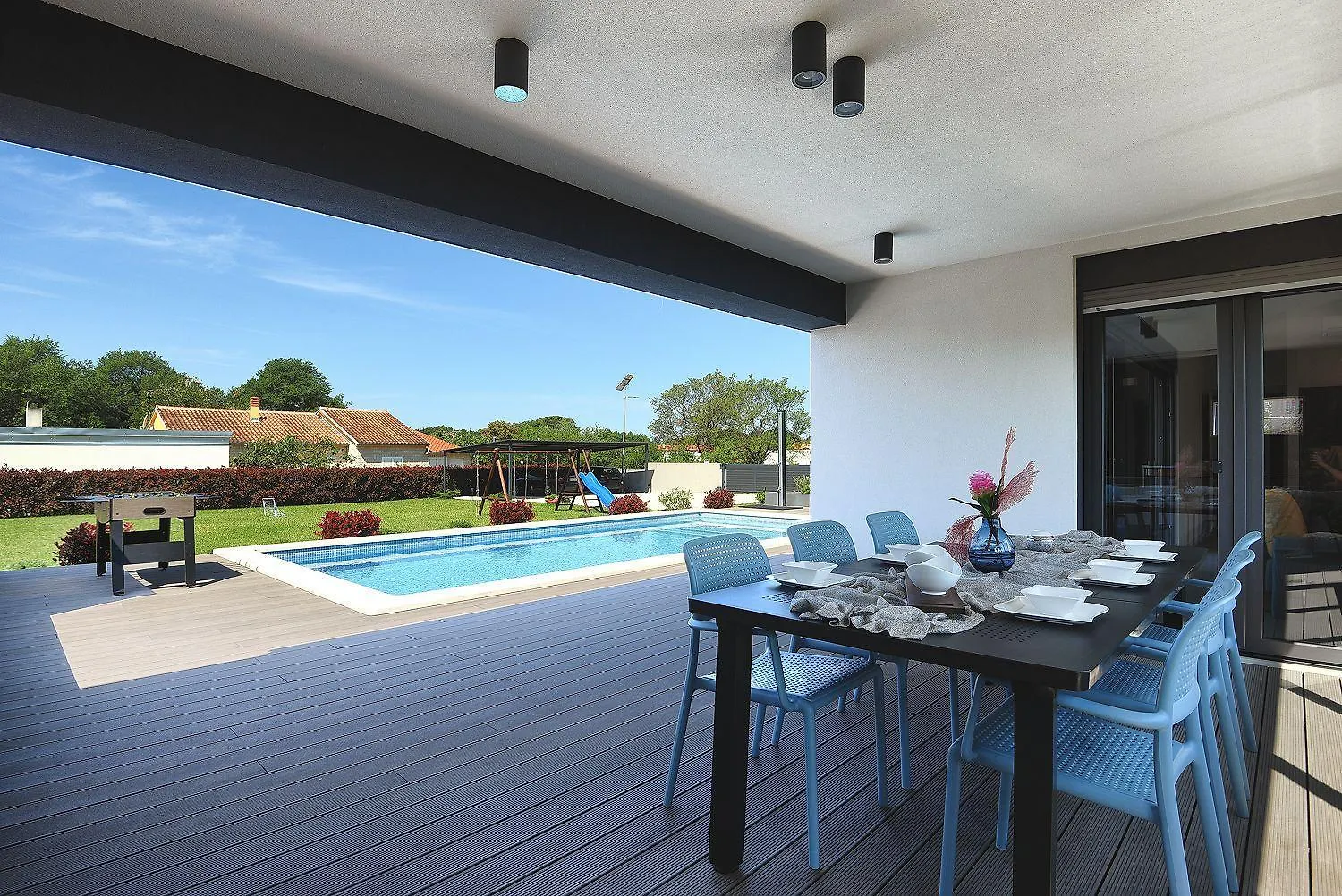 Traumhafte Villa In Valbandon Mit Aussenpool, Klima, Tischfussball Fazana